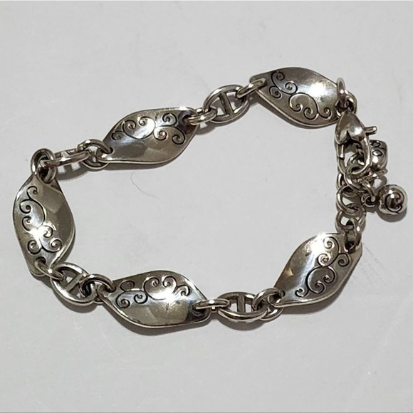Brighton scrolled silver plated twirl bracelet - Picture 2 of 4